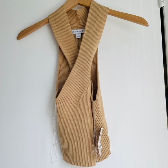 NWT And Now This Women's Ribbed Halter Top - Picture 2 of 3